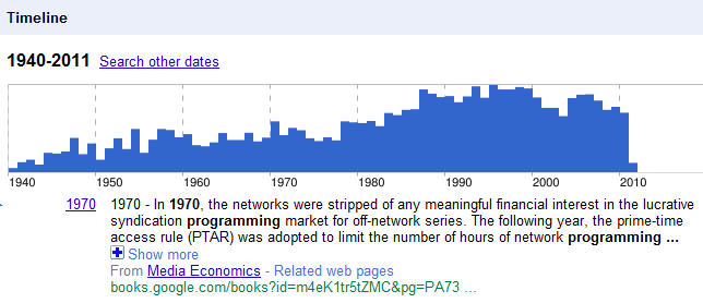 Google Timeline Search